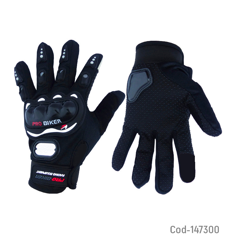 Guantes con proteccion y Touch - Pro biker