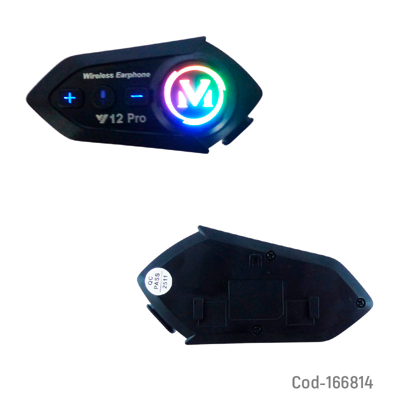 Intercomunicador para casco v12 PRO - Helmet