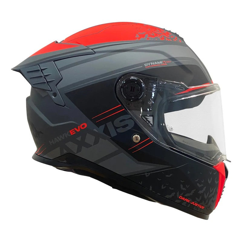 Casco Hawk Sv Evo Dark Justice AXXIS