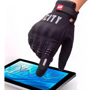 Guantes sellados con proteccion y touch NEGROS - Madmotor
