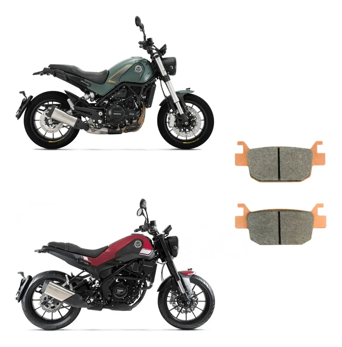 Pastillas de freno traseras sinterizadas Benelli Tnt 250 - 300 - 302s - 302r - TRK 251 - 502 - Japan Lmp 432