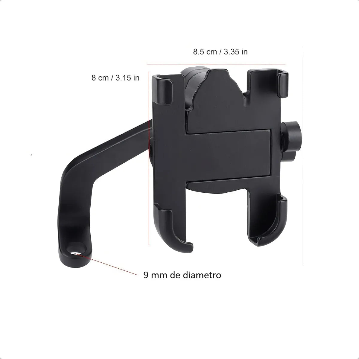 Porta celular aluminio con fijacion al espejo - Probiker