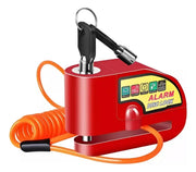 Candado para freno de disco con alarma y recordatorio