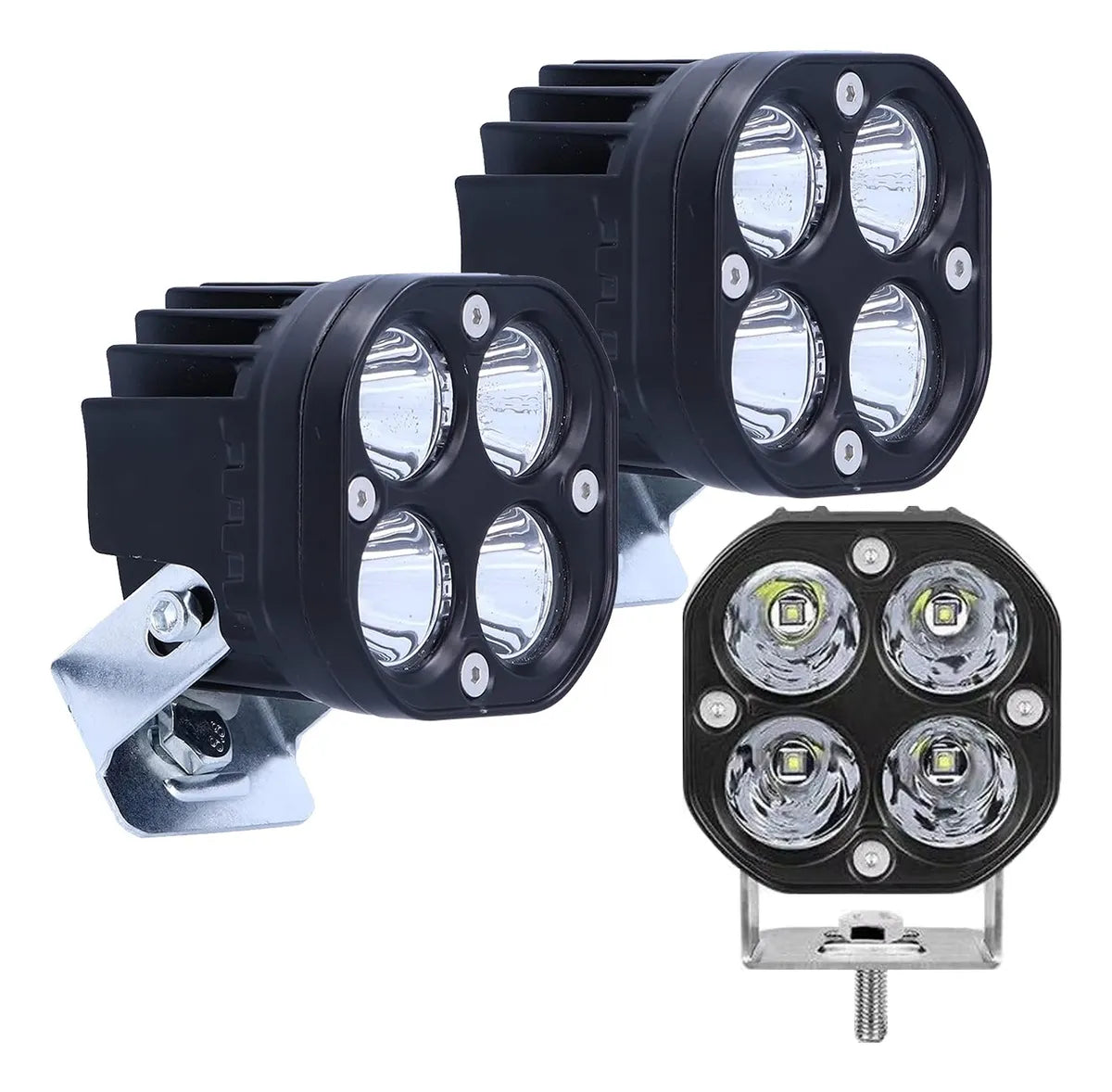 Set de neblineros 4 led para moto 60w - Growpal