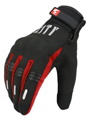 Guantes sellados con proteccion y touch ROJOS - Madmotor