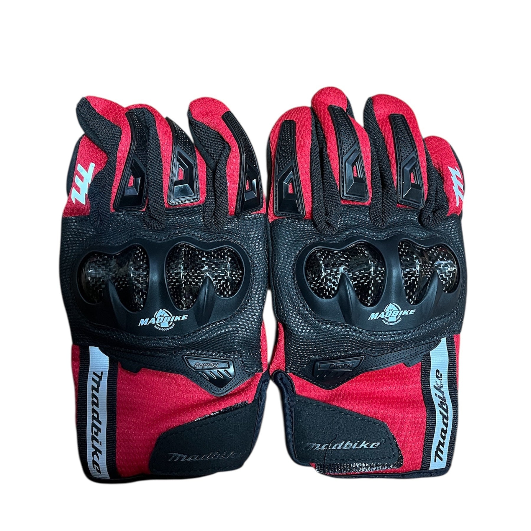 Guantes con Proteccion Carbon Y Sistema Touch ROJOS - Madbike