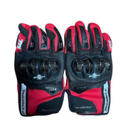 Guantes con Proteccion Carbon Y Sistema Touch ROJOS - Madbike