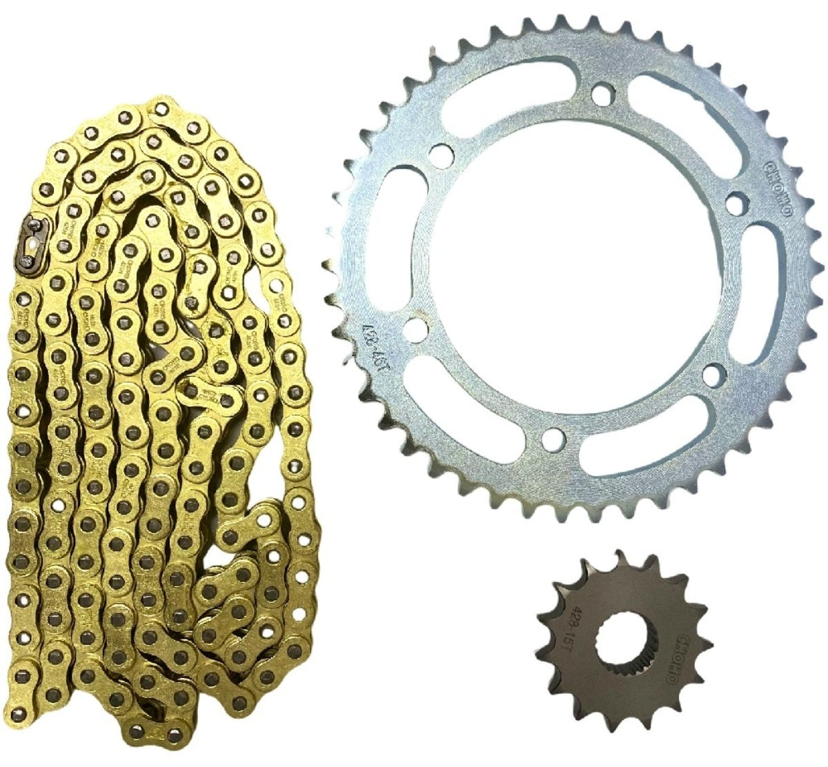 Kit de transmision FZ 25 - Fazer 250 cadena dorada - Seipro