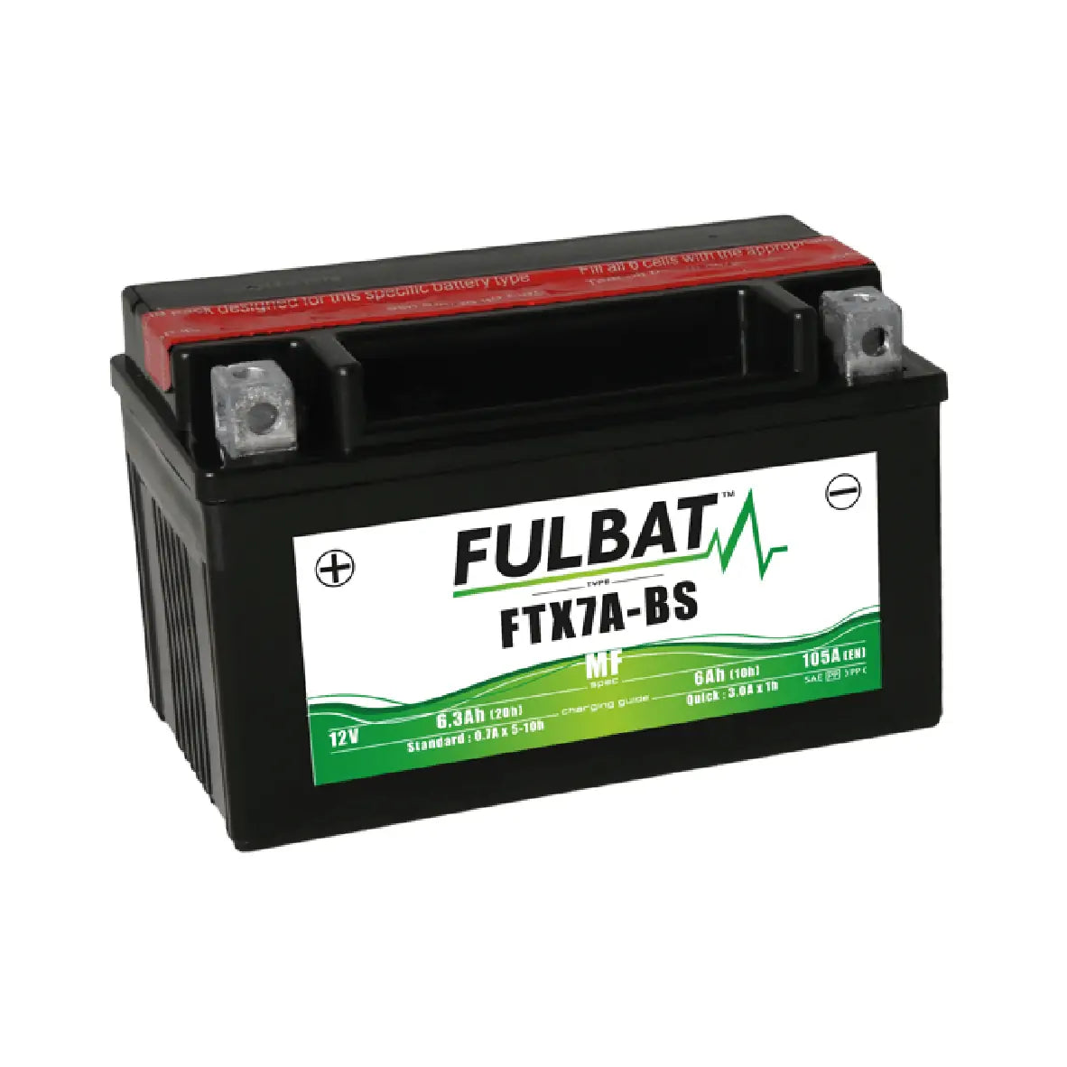 Bateria FTX7A-BS 105 cc - Fulbat