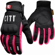 Guantes sellados con proteccion y touch ROSADO - Madmotor