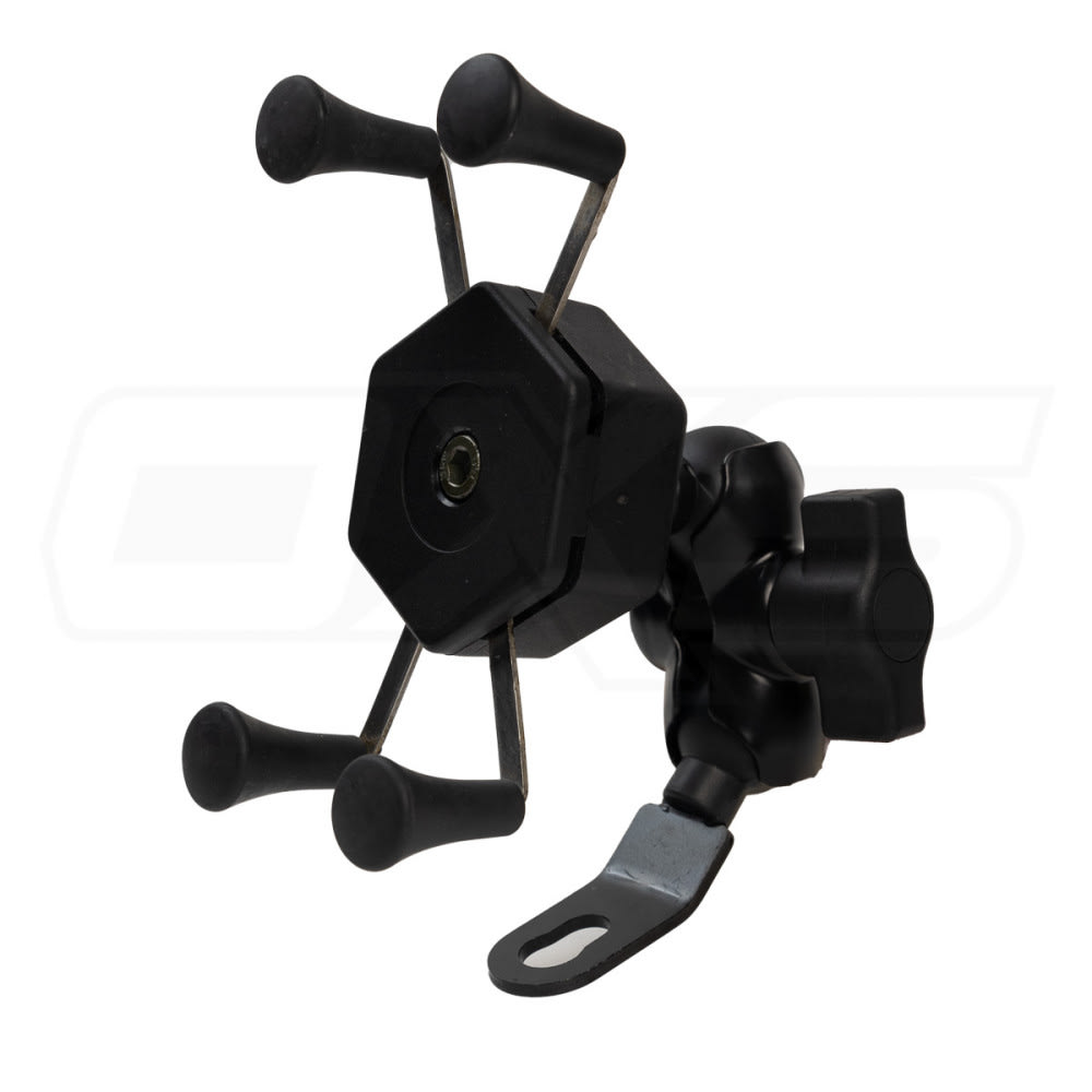 Porta celular metalico al espejo