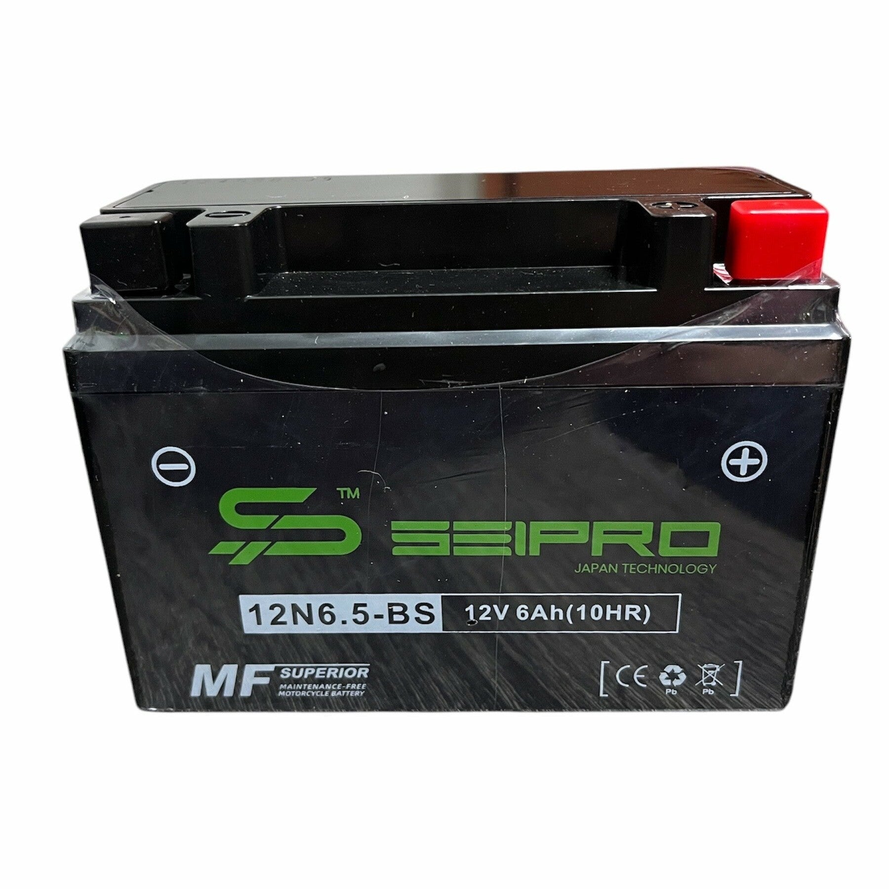 Bateria 12N6.5-BS - BTX6.5 - YTX6.5L Activada - Seipro