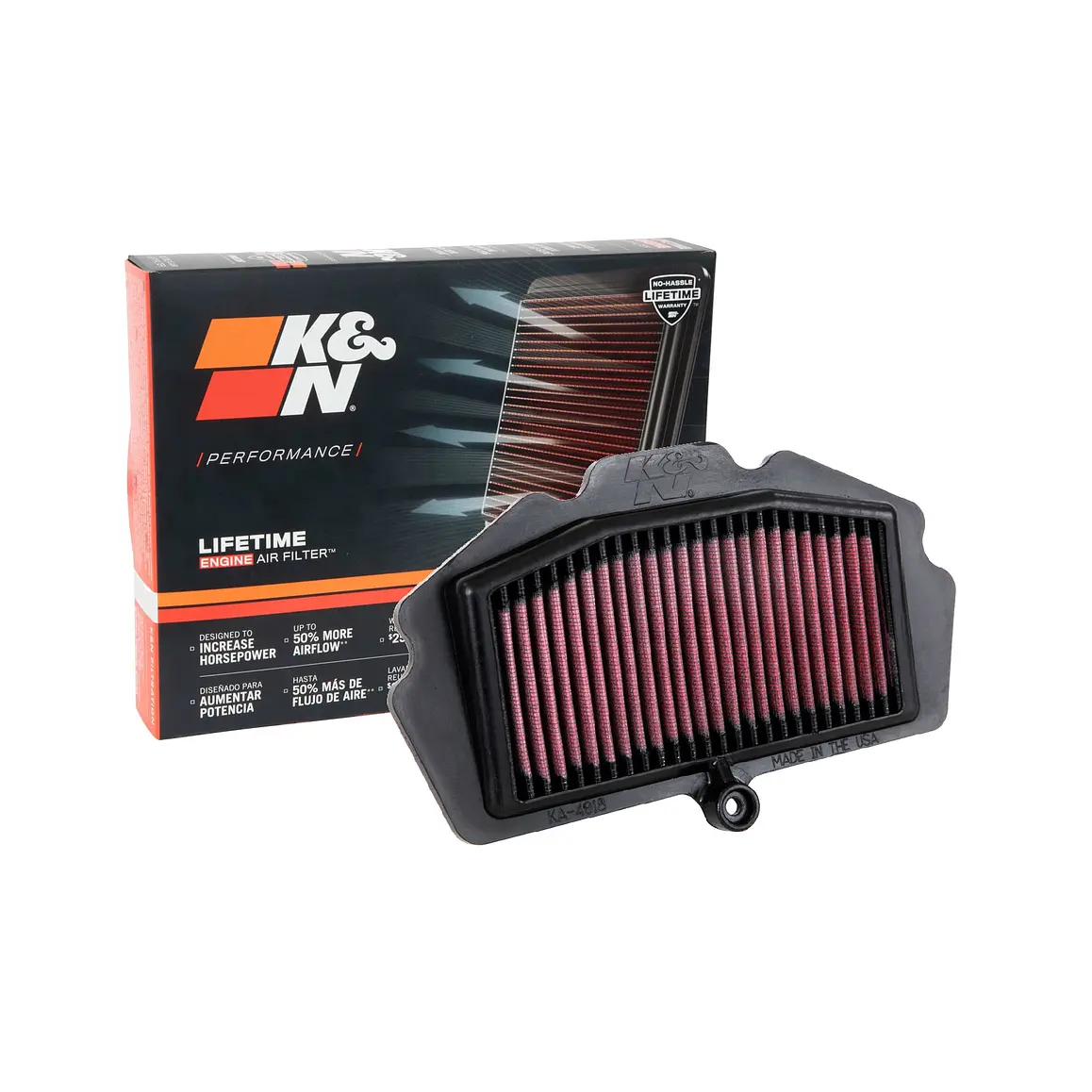 Filtro de aire Kawasaki Ninja 400 - 500 - K&N