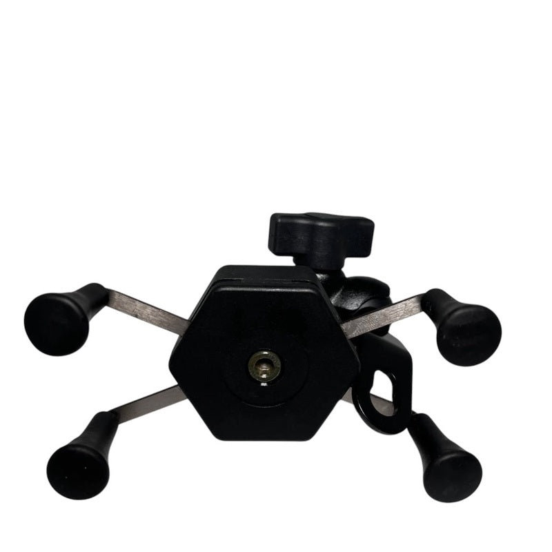 Porta celular metalico con brazos (anclaje espejo)