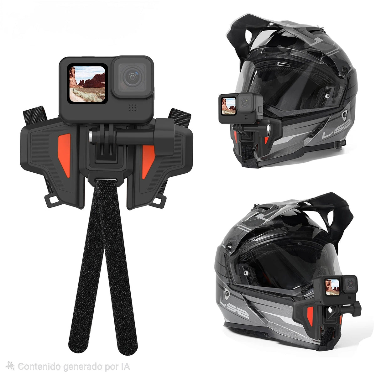 Soporte Universal para Casco - Insta360 y GoPro