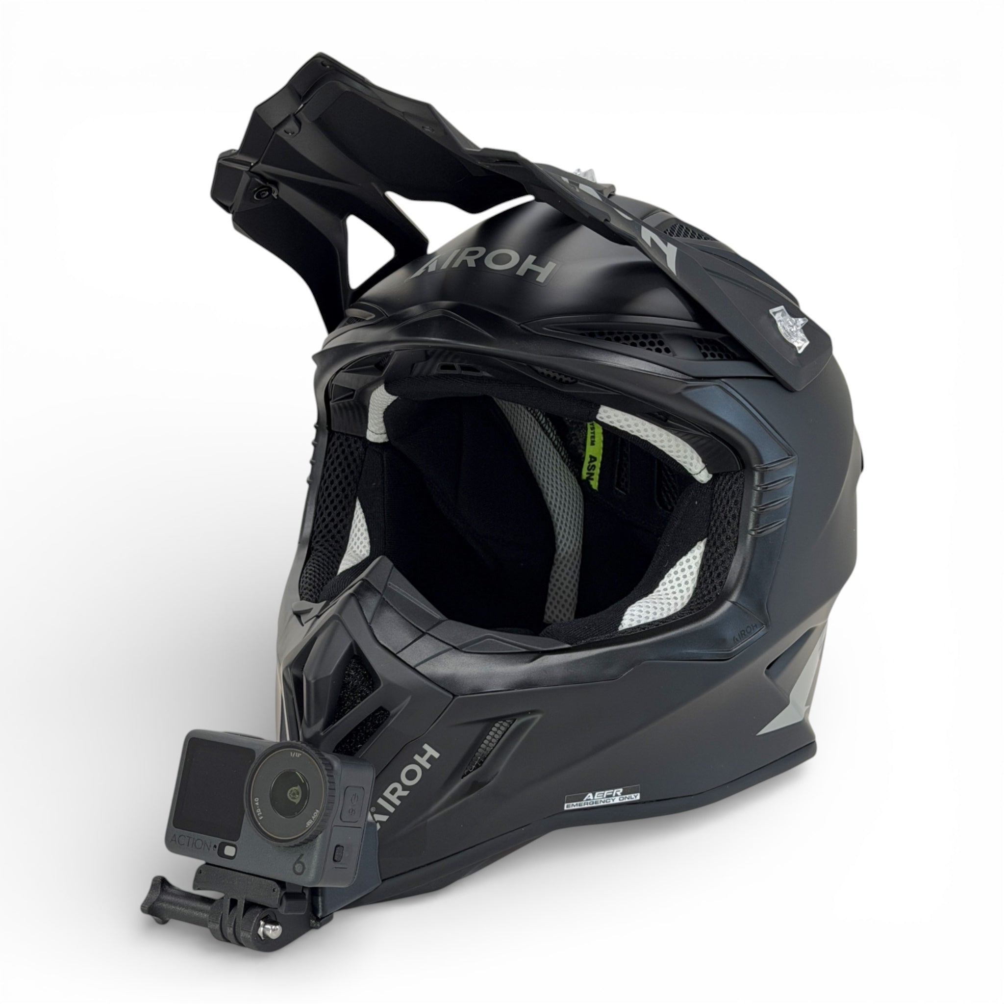 Soporte Insta360 y GoPro para Casco Airoh Aviator Ace 2