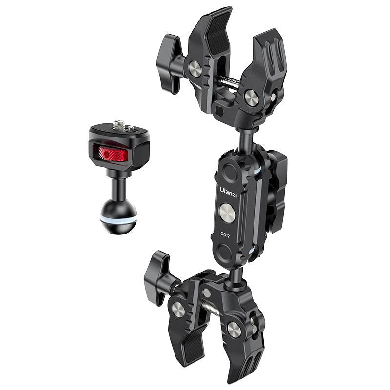 Soporte Clamp Doble para Insta360 y GoPro