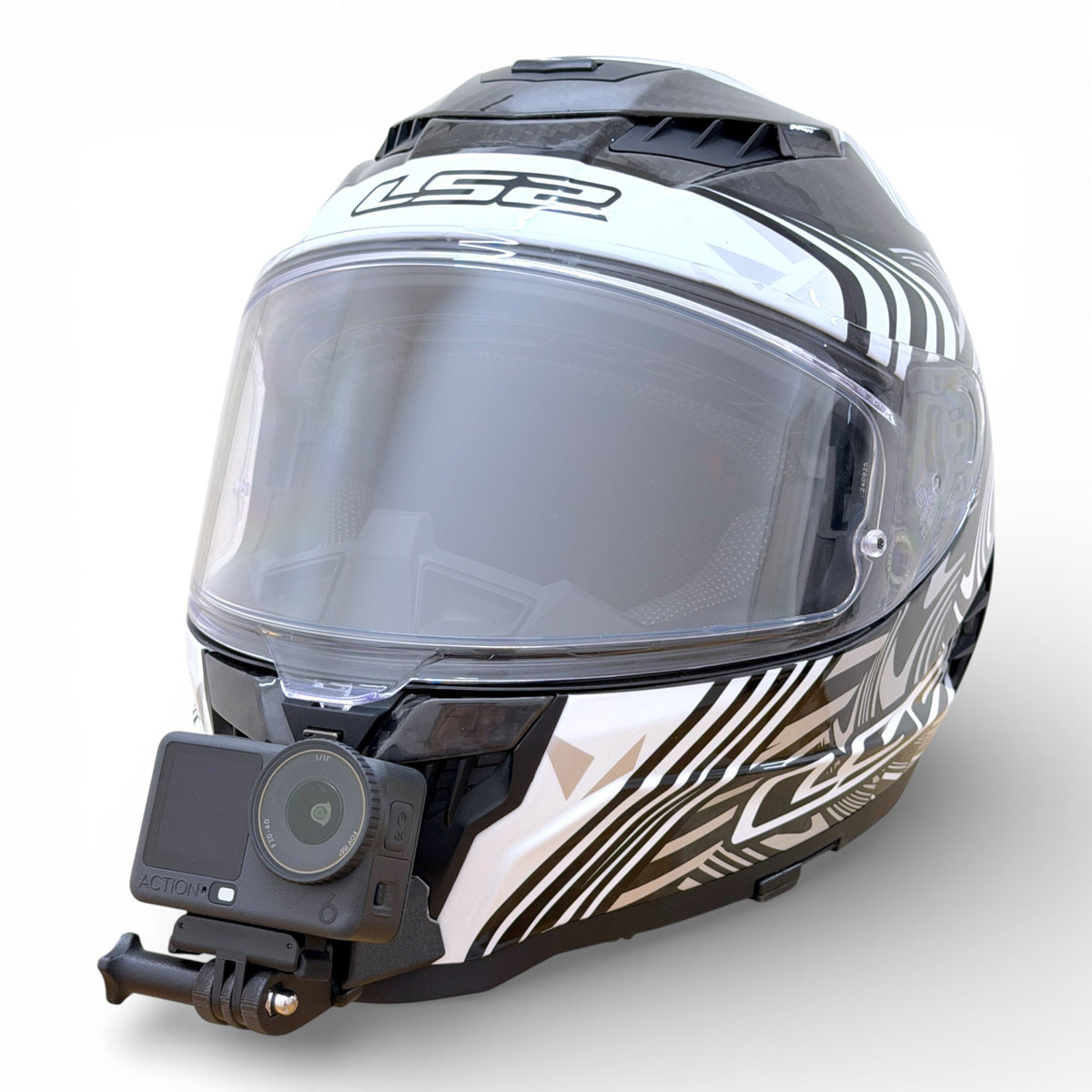 Soporte Insta360 y GoPro para Casco LS2 Dragon FF807
