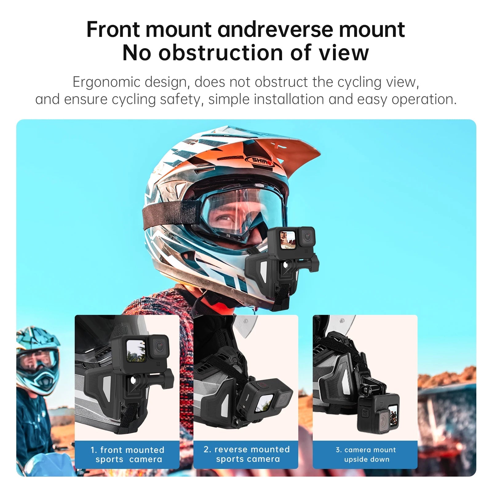 Soporte Universal para Casco - Insta360 y GoPro