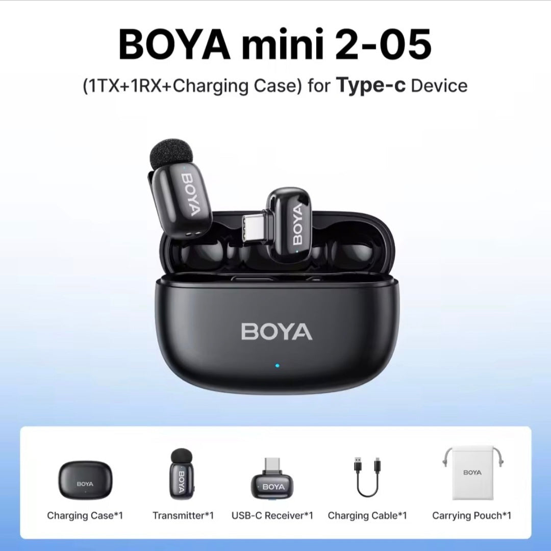 Micrófono Inalámbrico Boya Mini para Insta360 y GoPro