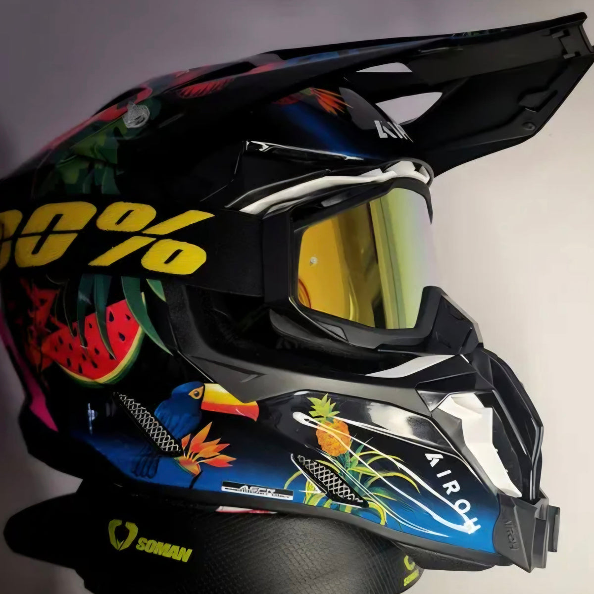 Soporte Insta360 y GoPro para Casco Airoh Twisted 3.0