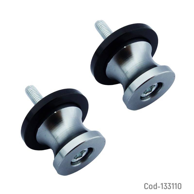 Spool Perno Caballete MH Plata perno 8 y 6 mm - HR