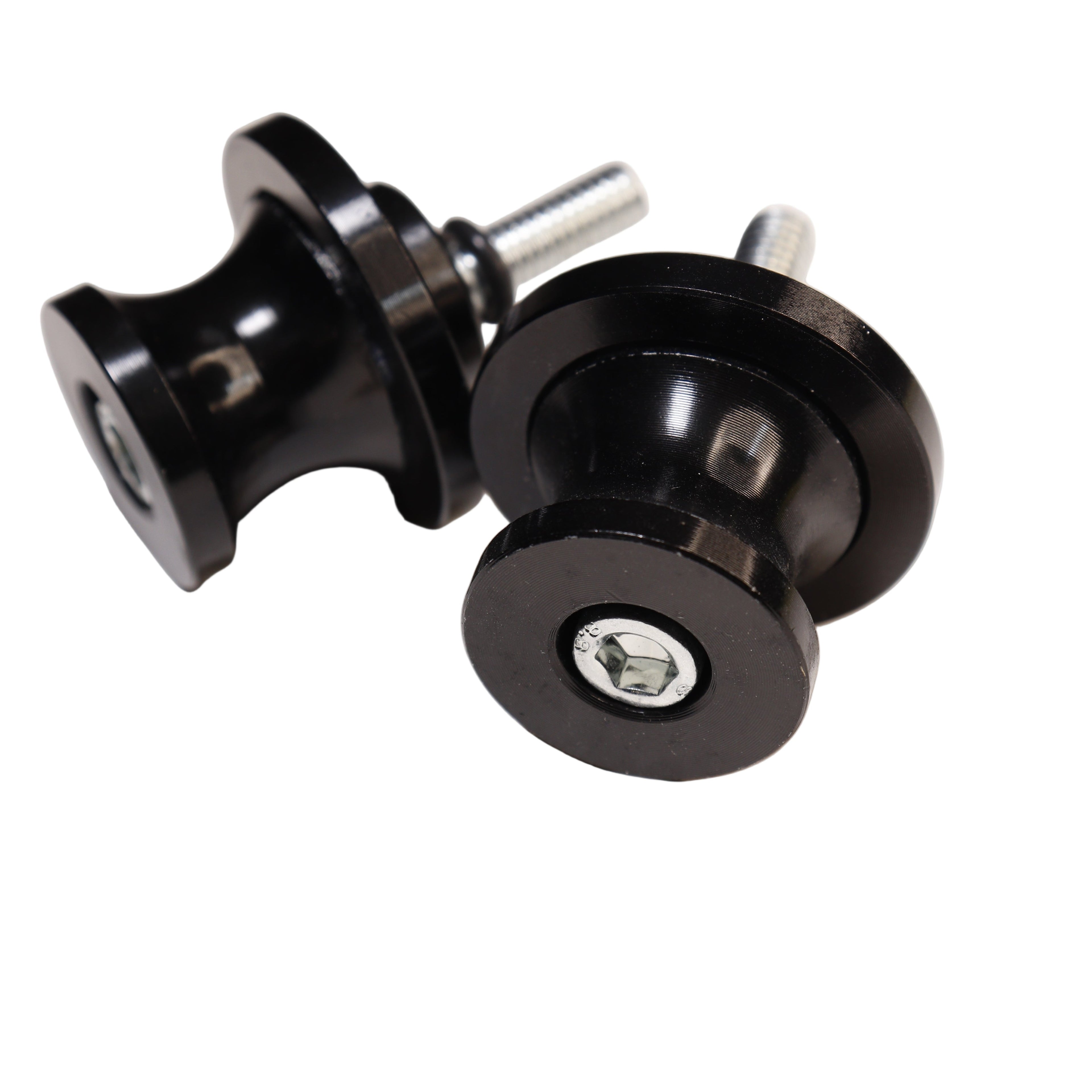 Spool Perno Caballete NEGRO 6mm - 8mm - HR