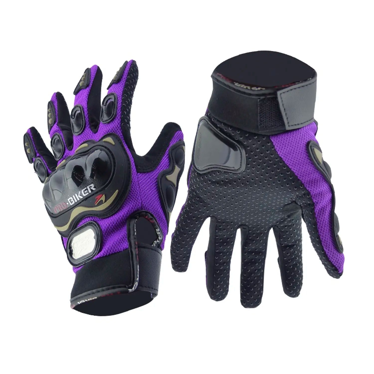 Guantes morados para mujer - Pro biker